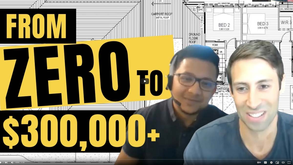 Video testomonial: Zero to $300,000 plus